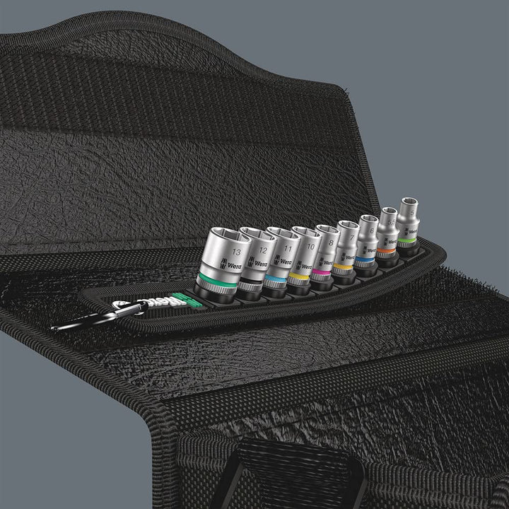 Wera 05003883001 Belt 4 Zyklop Steckschlüsseleinsatz-Satz, 1/4"-Antrieb, 9-teilig