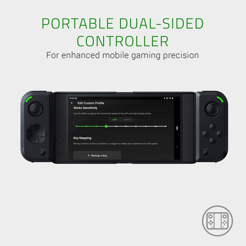 Razer Junglecat - Mobiler doppelseitiger Gaming-Controller für Android (Modulares Design, Mobile Gam