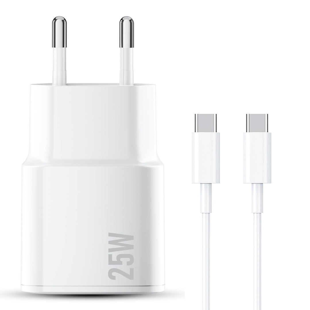25W USB C Ladegerät Ladekabel für iPhone 17 16 15 Pro Max Plus, PD3.0 USB C Power Adapter Schnelllad