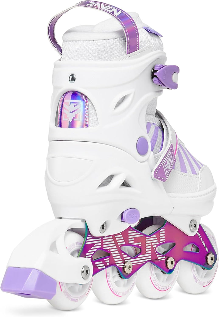 RAVEN Inline Skates Inliner für Kinder und Erwachsene OPTIONAL 2in1 mit Schlittschuhen verstellbar O