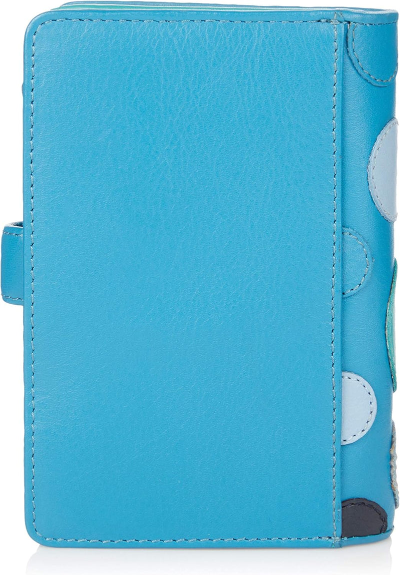 VISCONTI 100% Pur Leder Portemonnaie Damen RFID Schutz Geldbeutel Damen Geldbörse Bifold Mehrfarbig