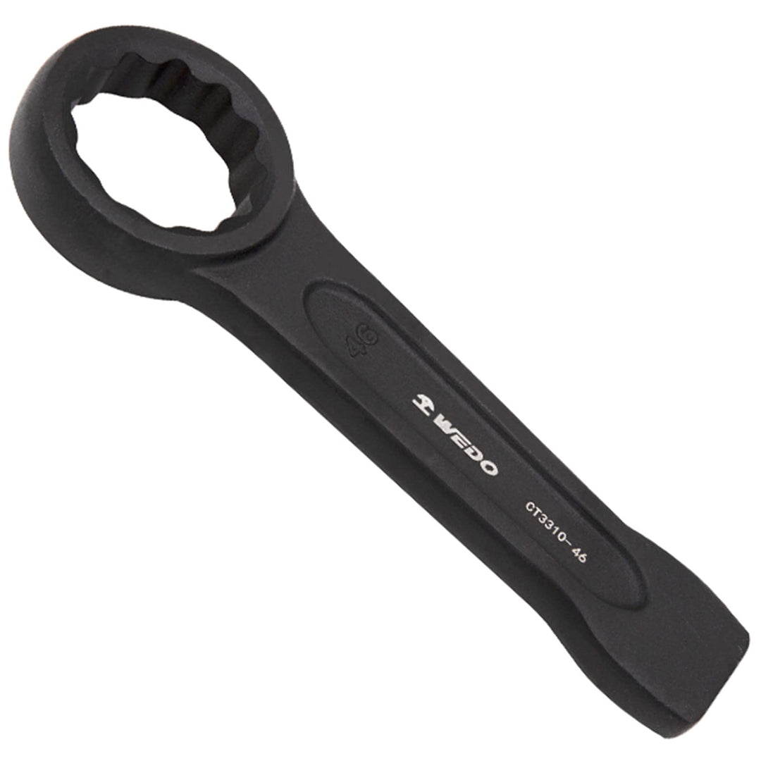 WEDO Schlag-Ringschlüssel,40 Chromstahl Ring-Maulschlüssel,Schraubenschlüssel,SW 60mm,Länge 274mm,Ri