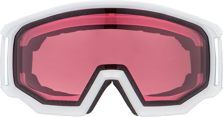 Uvex Unisex Athletic V Skibrille (1er Pack) Einheitsgrösse white/pink-clear, Einheitsgrösse white/pi