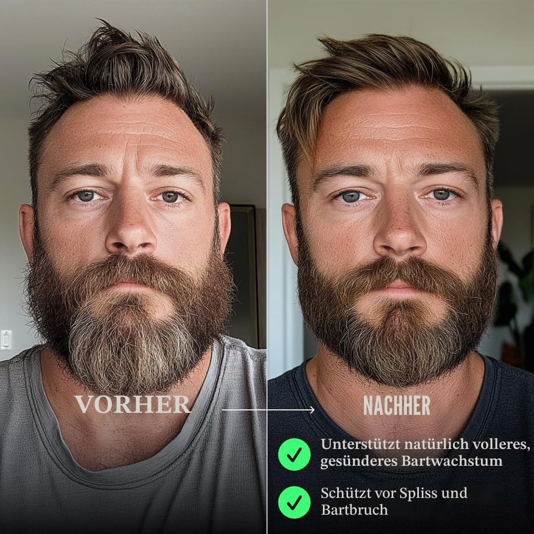 Striking Viking Beard Oil & Balm Set - Unscented - 2x2 fl oz - 2pcs (30g / 30ml, Unparfümiert) Unpar