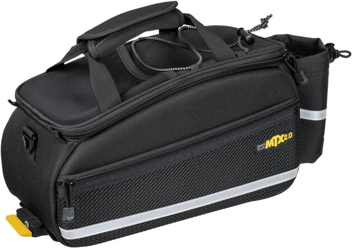 Topeak MTX TrunkBag EX (MTX 2.0) mit TrunkLock – 8 L Gepäckträgertasche mit QuickTrack-System, Flasc