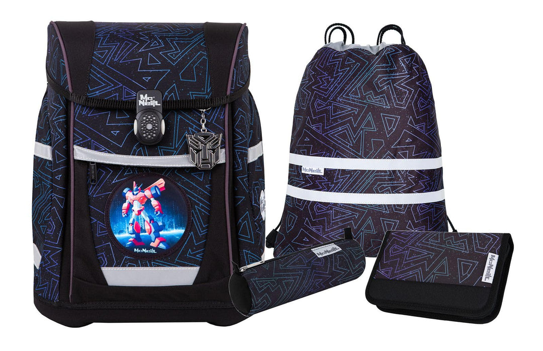 McNeill Schulranzen-Set TENERO, 5tlg. - Kollektion 2024 Tron, Tron