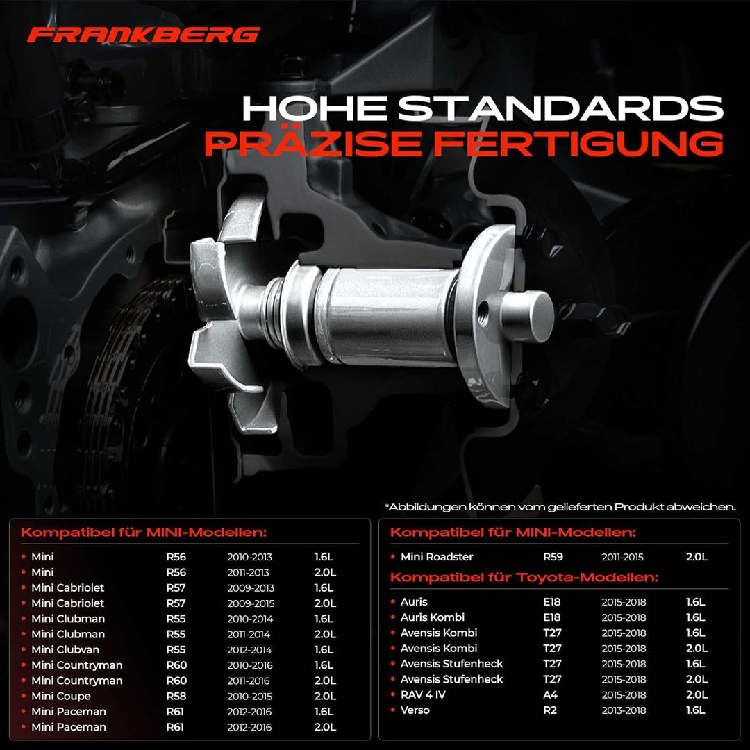 Frankberg Wasserpumpe Kompatibel mit Mi.ni R55 R56 R57 R58 R59 R60 R61 1.6L 2.0L 2009-2016 Au.ris E1