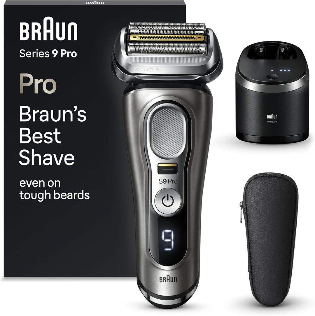 Braun Series 9 Pro Premium Elektrorasierer mit 4+1 Scherkopf, Rasierer Herren Elektrisch, ProLift Tr