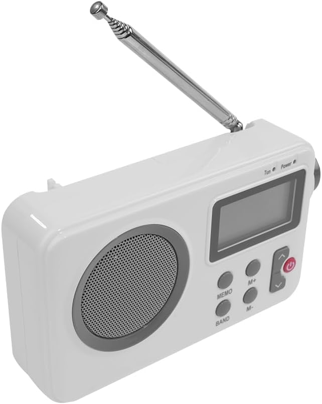 Multifunktionsradio - Batteriebetriebener AM-FM-Weltempfänger mit grossem Display, Zeitfunktion, Wec