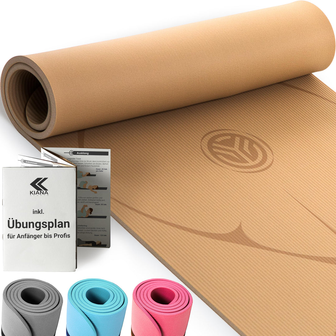 Yoga Matte aus Deutscher Entwicklung – Rutschfeste & gelenkschonende Yogamatte – 2 Komfort-Dicken (1