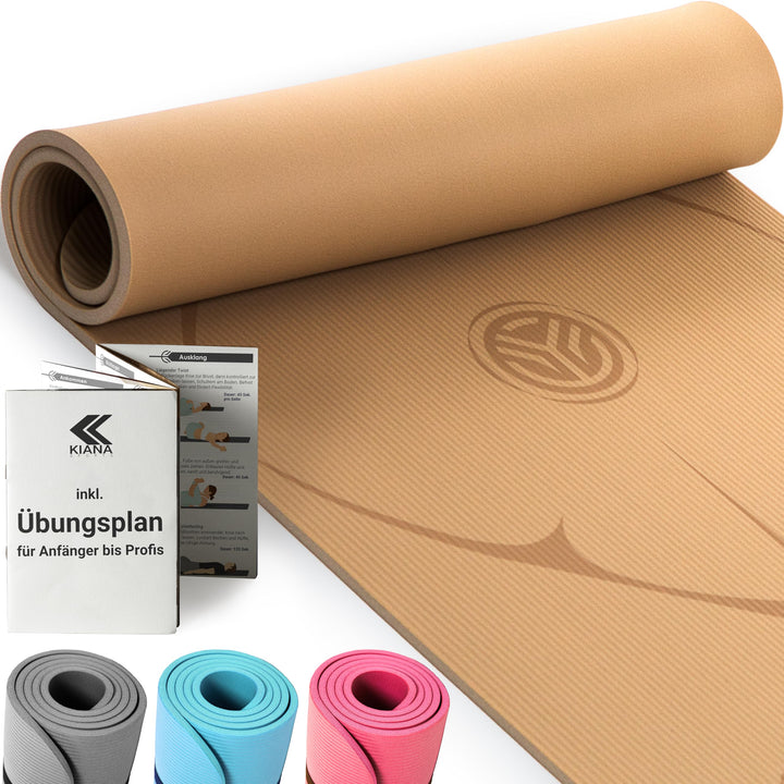 Yoga Matte aus Deutscher Entwicklung – Rutschfeste & gelenkschonende Yogamatte – 2 Komfort-Dicken (1
