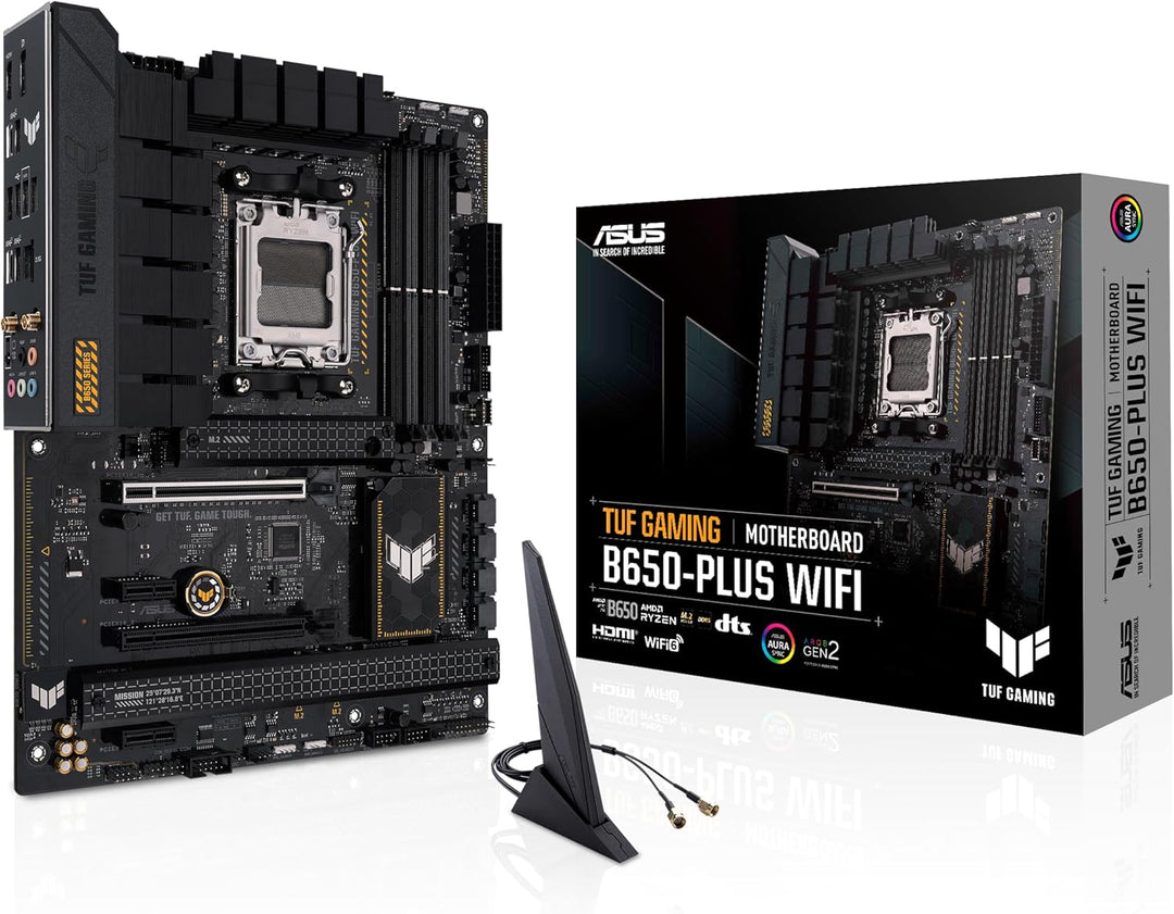 ASUS TUF GAMING B650-PLUS WIFI Mainboard Sockel AMD AM5 (Ryzen 7000, ATX, PCIe 5.0, DDR5-Speicher, 1
