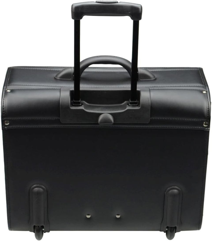 Alassio 45033 - Pilotenkoffer MONDO, aus strapazierfähigem Lederimitat, ca. 46 x 38 x 22 cm, schwarz