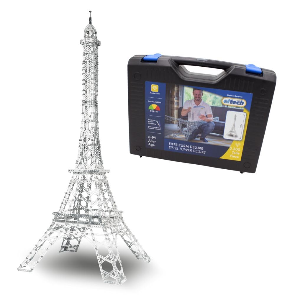Eitech 00033 Modellbaukasten - Eiffelturm Deluxe Set, 2300-teilig, Multi Color