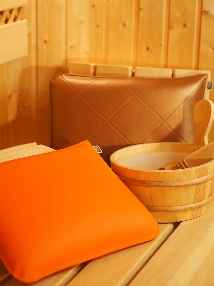 Original Saunakissen Premium aus hochwertigen Objektkunstleder handgefertigt in Deutschland Beste Hy