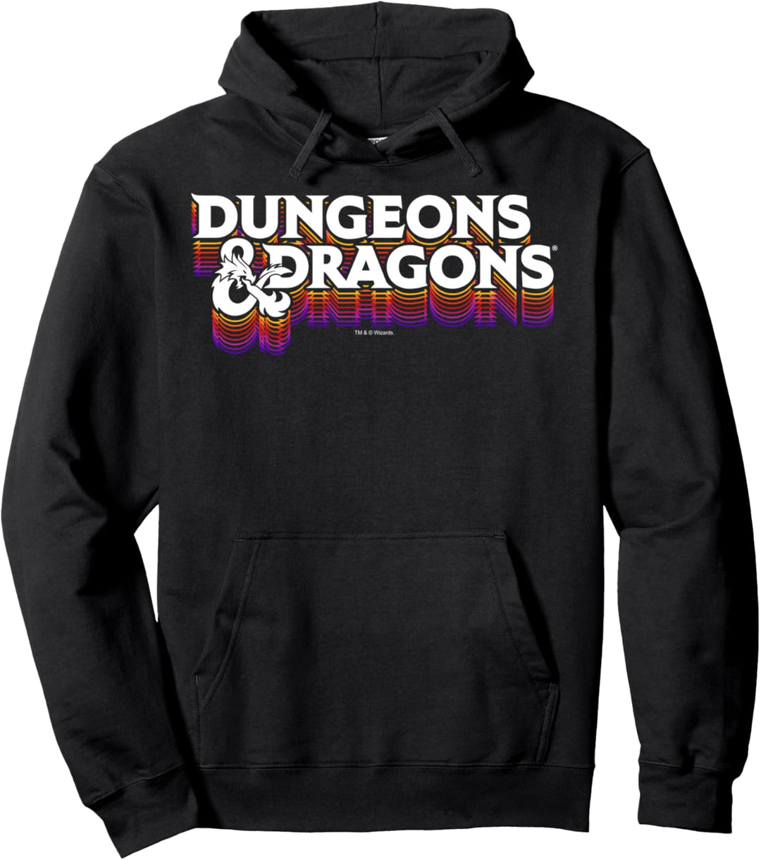 Dungeons & Dragons Retro Logo Stack Pullover Hoodie