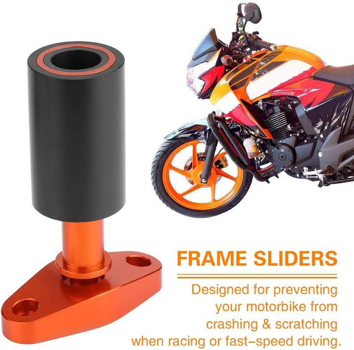 VOBOR Rahmenschieber AntiCrash,Motorrad Achsen Sturzpads Motorrad CNC Sturzpads for KTM Duke 125 200