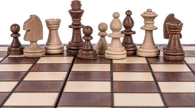 Square - Schach Schachspiel - MAGNETISCHE - Classic - Schachfiguren & Schachbrett aus Holz