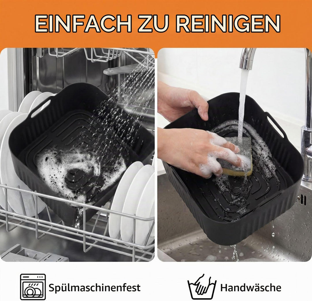 3 Stück Silikonform Heissluftfritteuse Zubehör für Ninja Foodi FlexDrawer 10,4L AF500EU AF500DE AF50