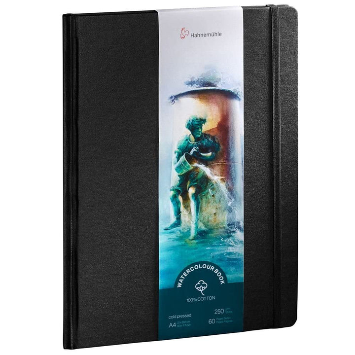Hahnemühle Watercolour Book 100% Cotton, 250g/m², matt, oberflächengeleimt, 30 Blatt/60 Seiten, Aqua