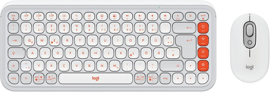 Logitech POP ICON Combo, Bluetooth-Tastatur-Maus-Set, Komfortables Tippen, programmierbare Tasten, l