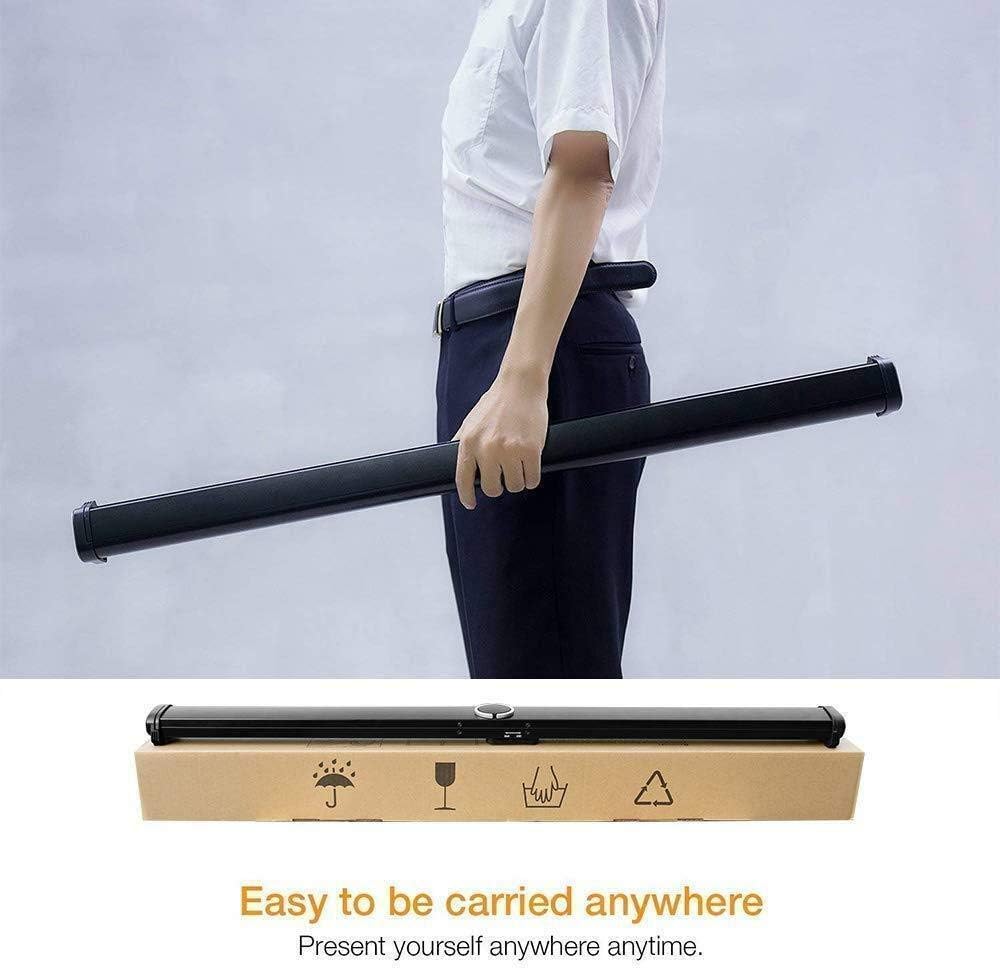 Yangers 50" Zoll Portabel Tragbare Beamer Leinwand Projektor Heimkino Rolloleinwand Tischleinwand mi