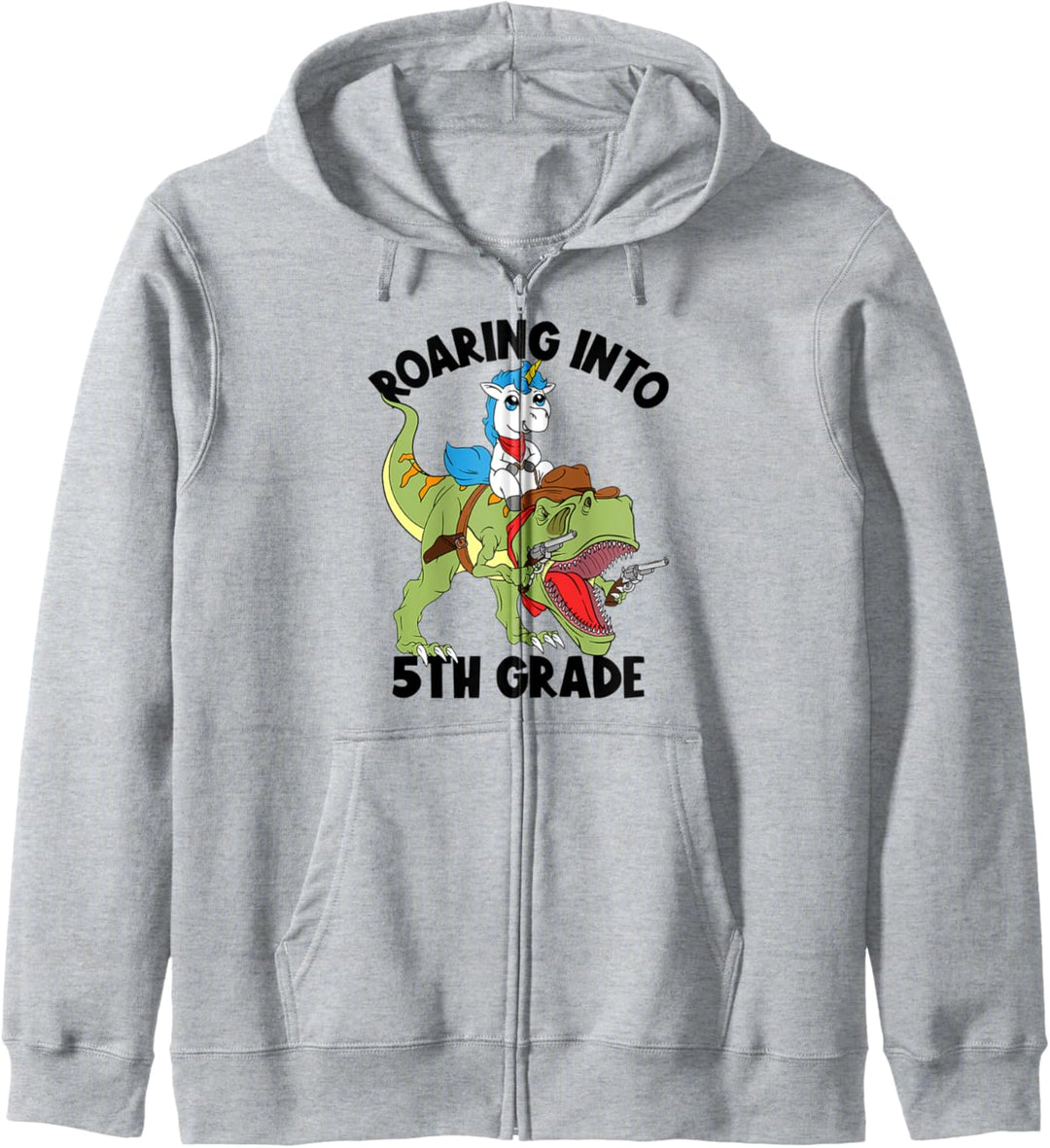 Roaring Into 5th Grade Kinder Jungen Jungen Dinosaurier Back To School Kapuzenjacke