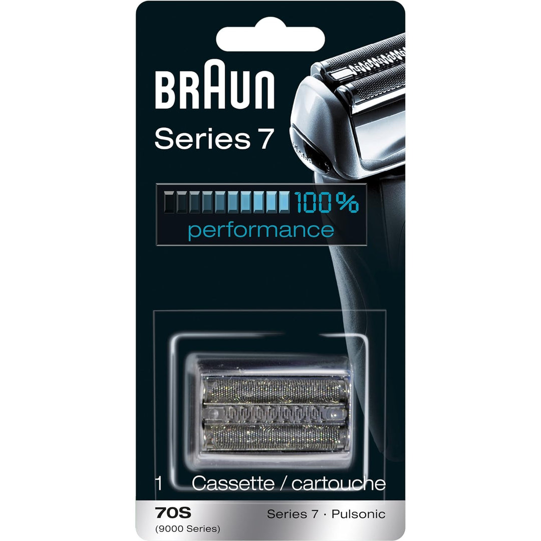 Braun Series 7 70S Scherkopfersatz für Elektrorasierer, Silber 70er Jahre Ersatzkopf, 70er Jahre Ers