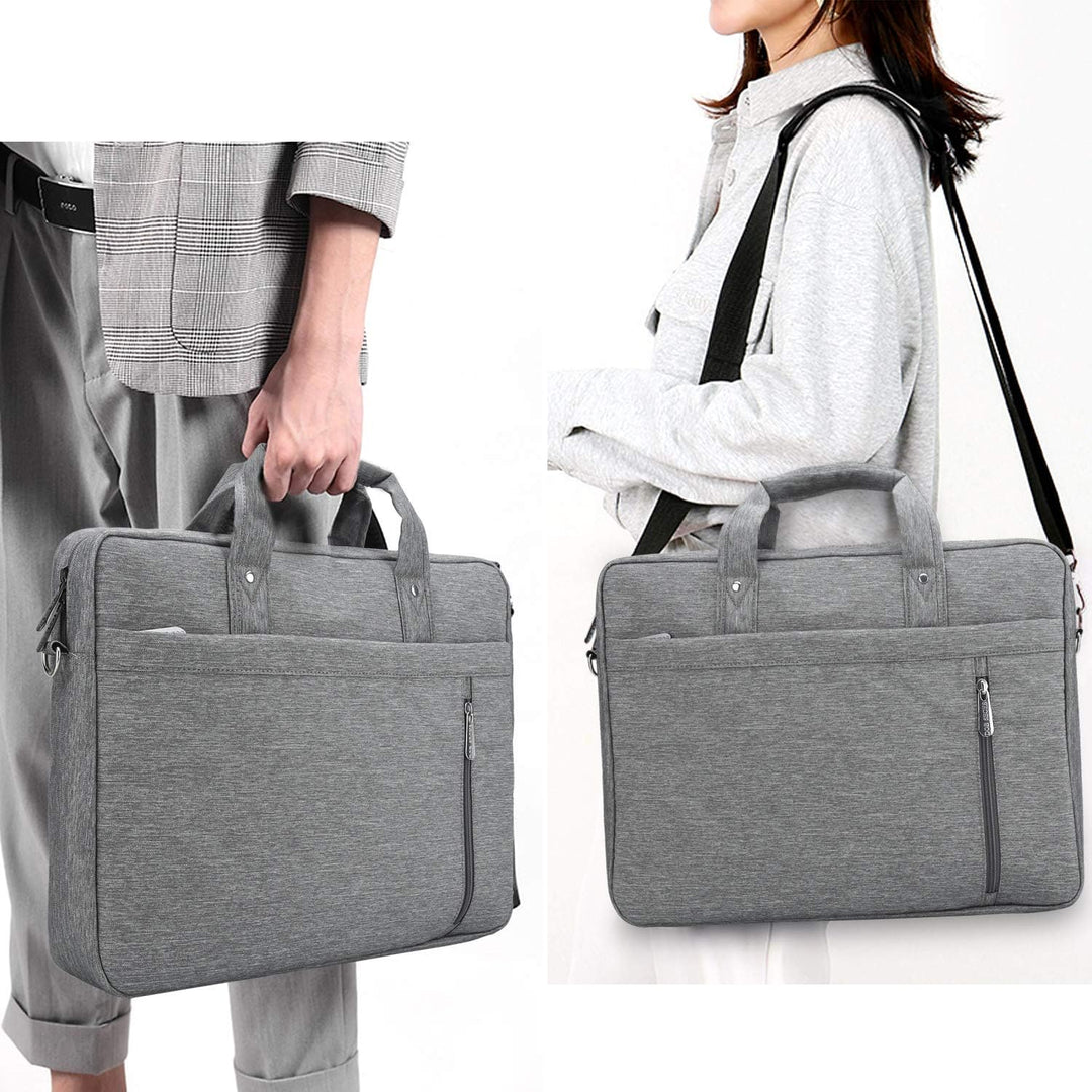 DOB SECHS Laptoptasche 15-15,6 Zoll Aktentaschen Notebooktasche Schulter Tasche für Uni Arbeit Busin