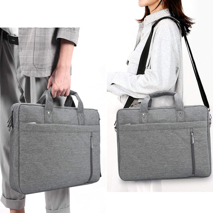 DOB SECHS Laptoptasche 15-15,6 Zoll Aktentaschen Notebooktasche Schulter Tasche für Uni Arbeit Busin