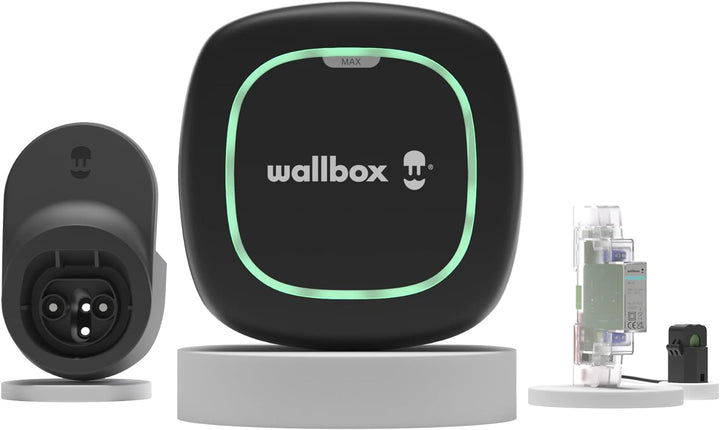Wallbox Pulsar MAX Kit (Elektrofahrzeug-Ladegerät, Leistungsmesser und Dockkabel) 7,4 kW, 5 m, T2, S