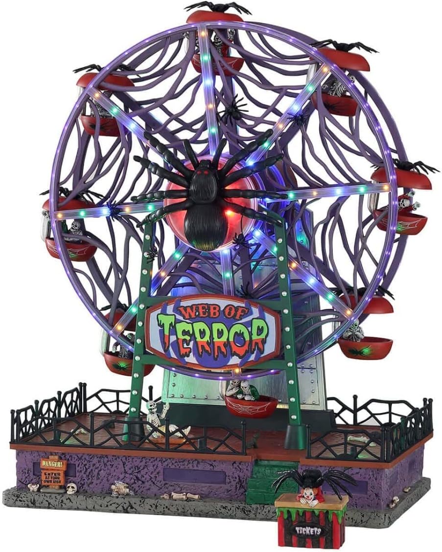 Lemax 14823-UK Spooky Town Sights & Sounds: Web of Terror Ferris Wheel