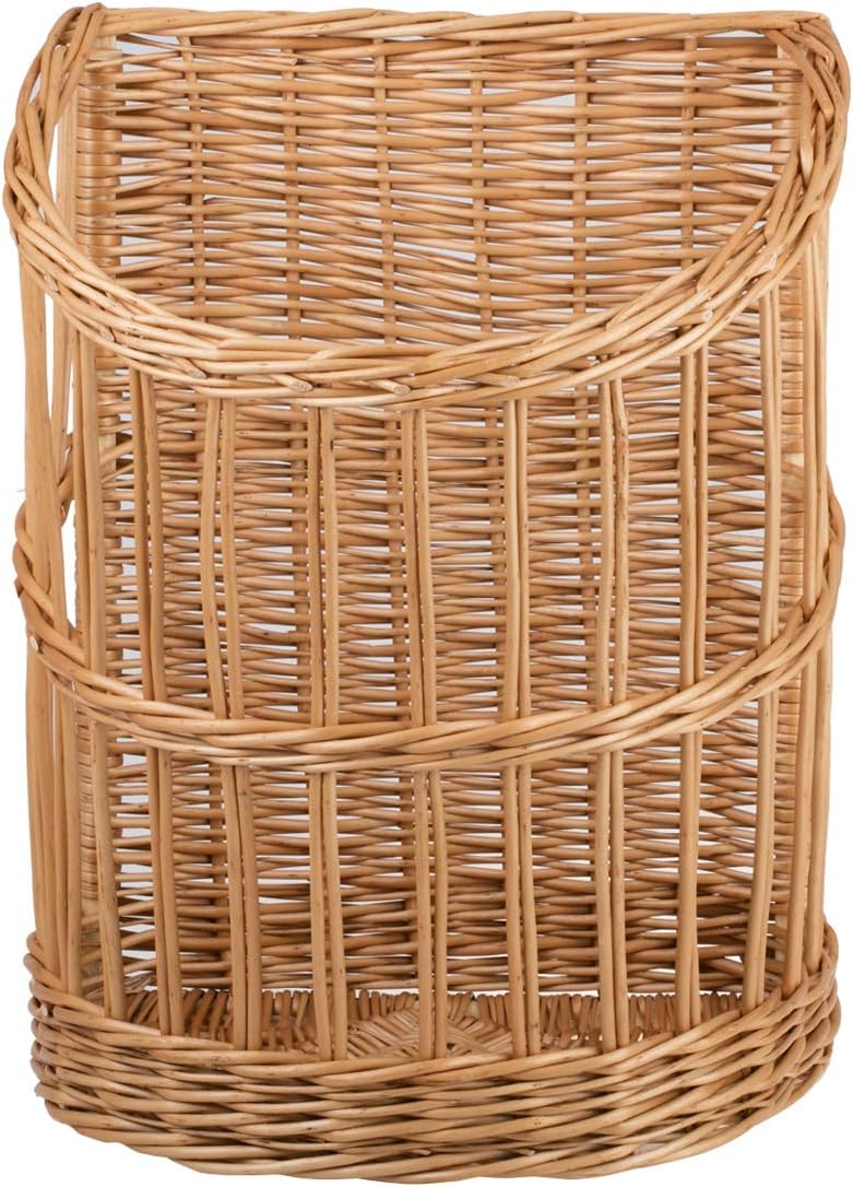 Baguettekorb aus Weide, Backwarenkorb, Stangenbrotkorb, Brotständer, Brotkasten aus natürlichem Weid