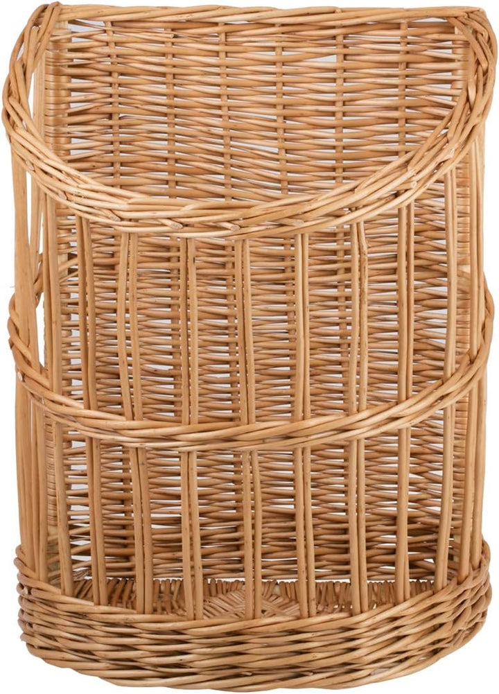 Baguettekorb aus Weide, Backwarenkorb, Stangenbrotkorb, Brotständer, Brotkasten aus natürlichem Weid