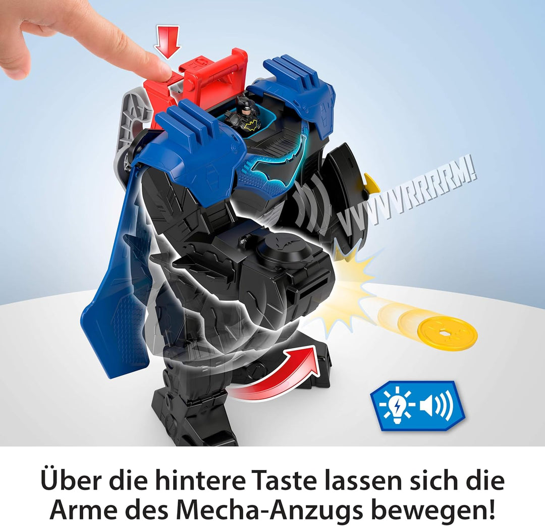 Fisher-Price Imaginext DC Super Friends Batman Flug-Mech mit Lichtern, Soundeffekten und Bewegungsme