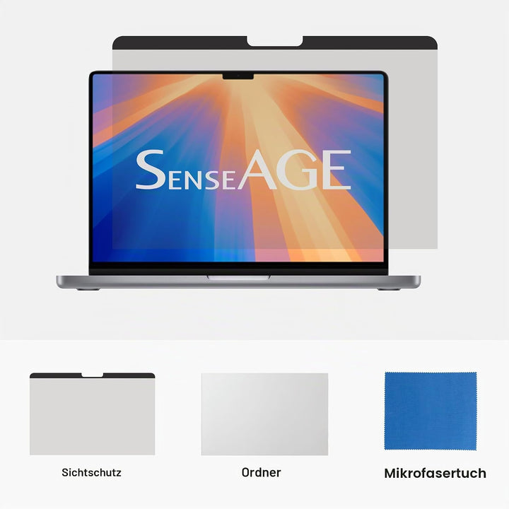 SenseAGE Magnetischer Blickschutzfilter für MacBook Air 13,3 Zoll (2018-2021), Anti-Spy &amp; Anti-Blaul