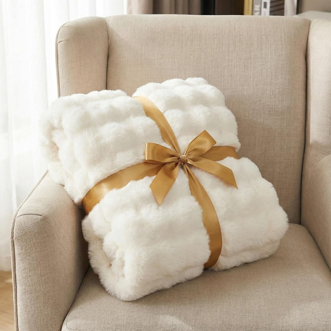 Kuscheldecke Kaninchen Plüsch Decke Super Soft Wohndecke Dick 1000 G/M² Flanell Decke Couchdecke War
