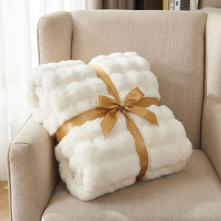 Kuscheldecke Kaninchen Plüsch Decke Super Soft Wohndecke Dick 1000 G/M² Flanell Decke Couchdecke War