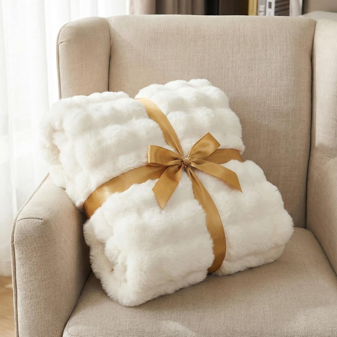 Kuscheldecke Kaninchen Plüsch Decke Super Soft Wohndecke Dick 1000 G/M² Flanell Decke Couchdecke War