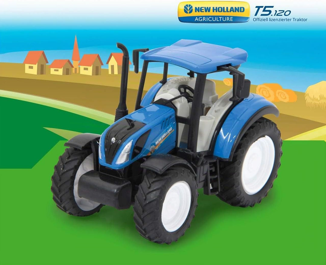 JAMARA 460533 - New Holland Farmer Set2, 1:32 - offiziell lizenziert, Spielspass für die kleinen Lan