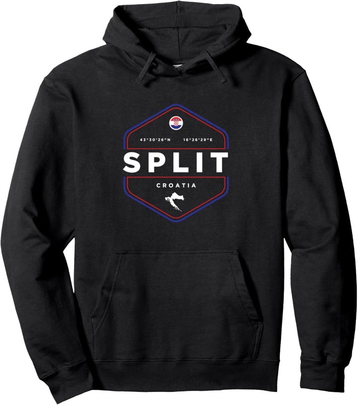 Split Croatia Pullover Hoodie