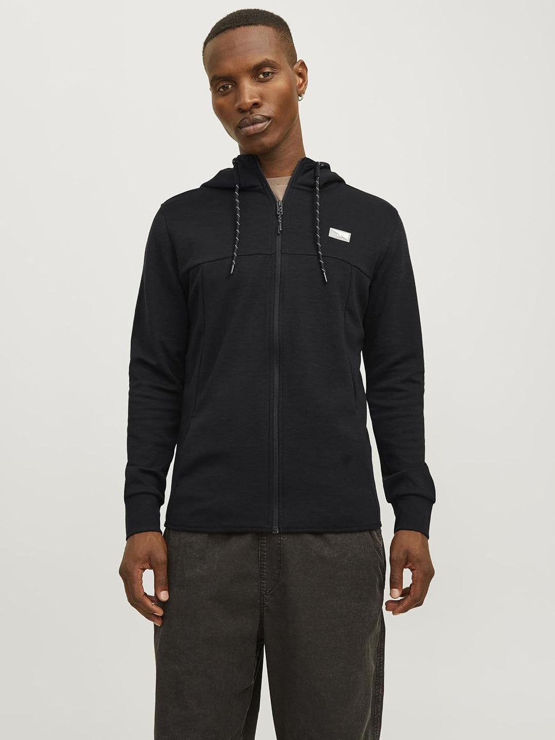 JACK & JONES Male Kapuzenpullover mit Reissverschluss Logo Kapuzenpullover mit Reissverschluss XS Bl
