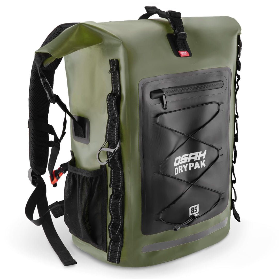 OSAH DRYPAK Wasserdichter Rucksack – 25L/35L/55L/85L Dry Bag Rolltop Outdoor Backpack mit Robustem R