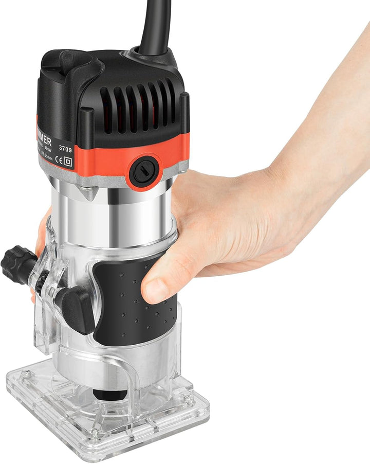 Oberfräse Electric Hand Trimmer Kantenfräse Fräse Holzfräse Einhandfräse Fräsen Holzfräser Tool 800W