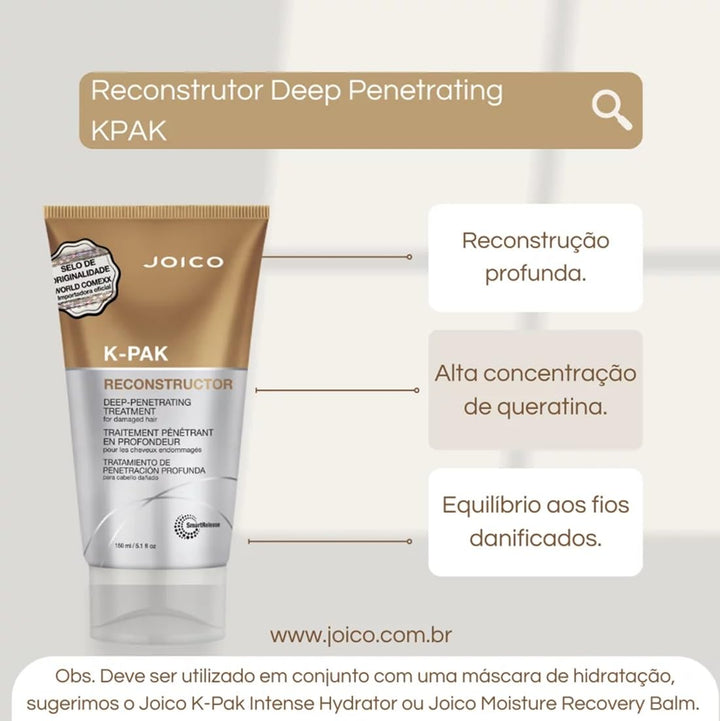 Joico K-Pak Tief Durchdringender Haarrekonstruktor, 150 ml