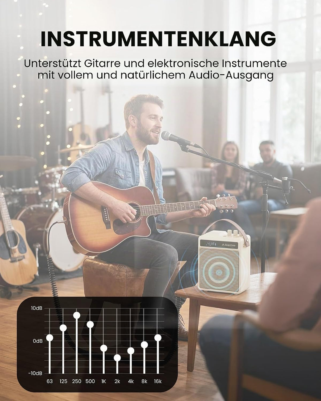 Avantree VoxAmp Duo - Tragbarer Kabellose Sprachverstärker, Doppeltes Mikrofon Und Lautsprecher Set