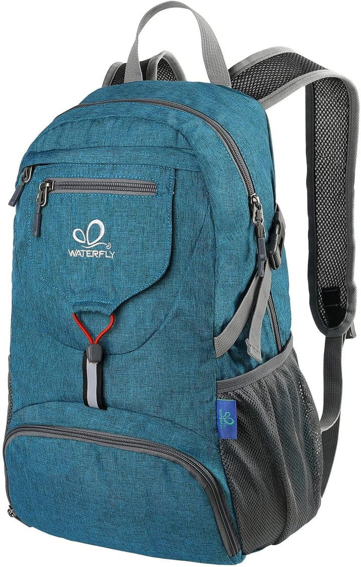 WATERFLY Ultraleicht Faltbar Klein Rucksack: 20L Leicht Packable Wanderrucksack Tagesrucksack Trekki