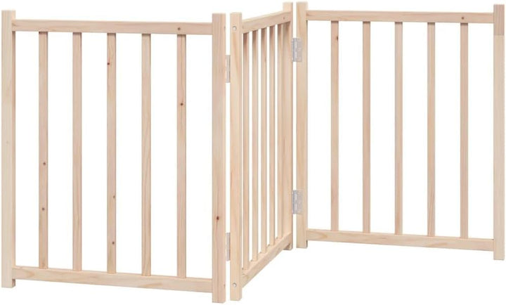 vidaXL Hundetor 3-TLG., Hundegitter Faltbar Pflegeleicht, Schutzgitter für Wohnzimmer Küche Treppe,