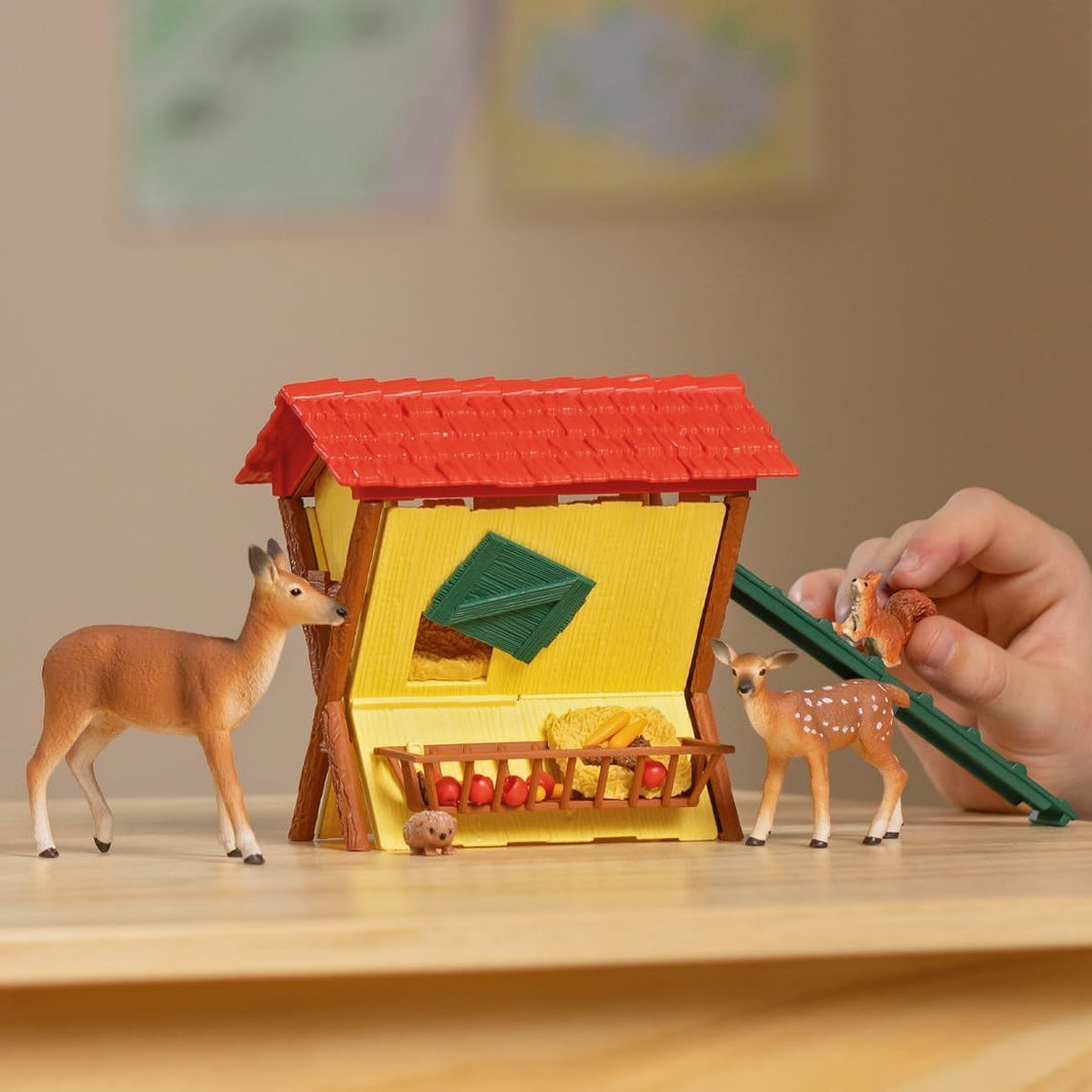 SCHLEICH 42658 Fütterung der Waldtiere, ab 3 Jahren, FARM WORLD - Spielset, 39 Teile & 42420 FARM WO