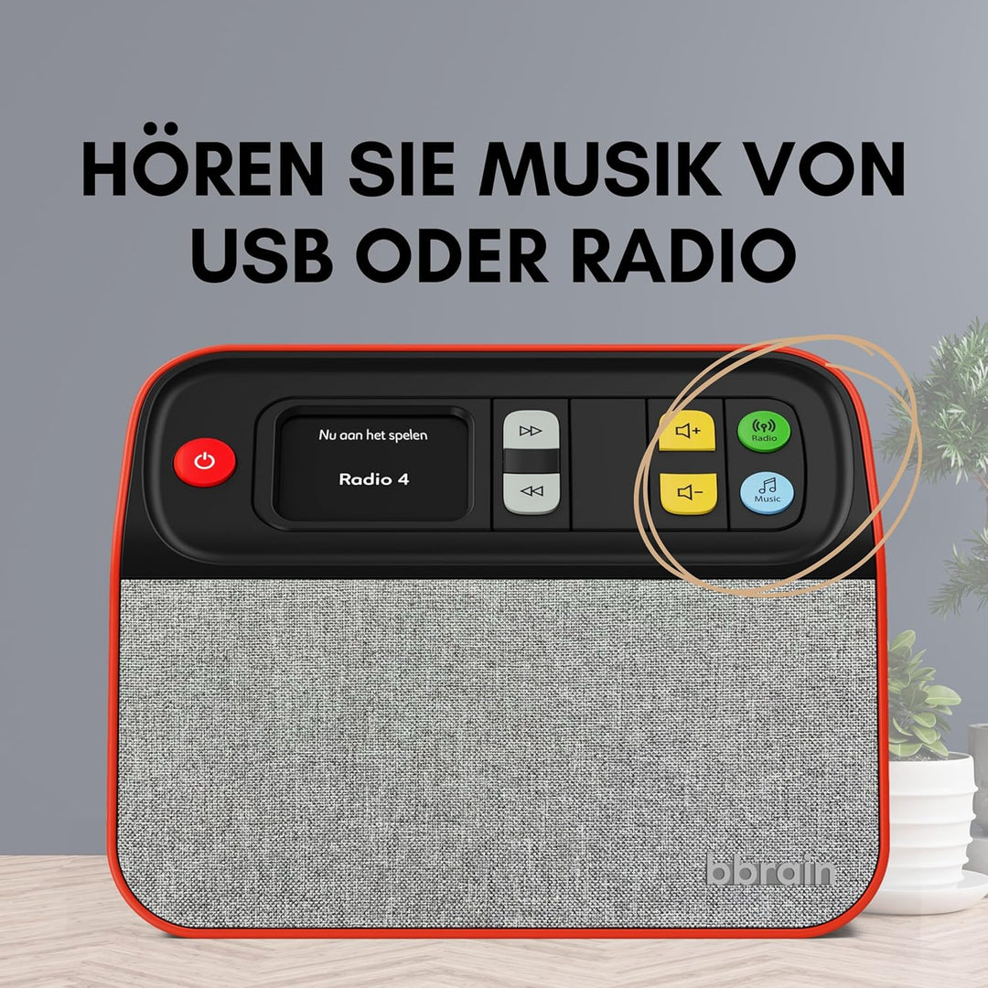 Unvergesslicher Digital-Radio DAB/DAB+ FM und Musik-Player, der sich an alle Altersgruppen und Fähig